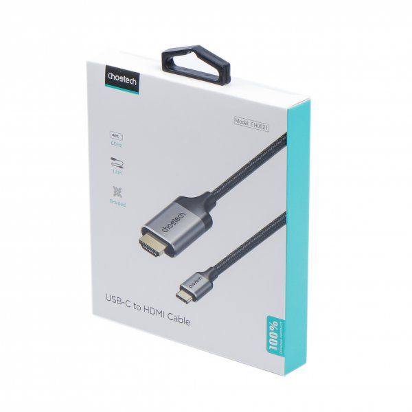  USB-C  HDMI, 4K 60 , 1.8  Choetech CH0021-BK -  11