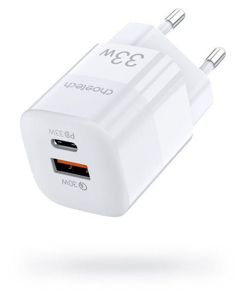   , USB-A/USB-C, 33, QC3.0+PD (30+30) Choetech PD5006-EU-WH -  2