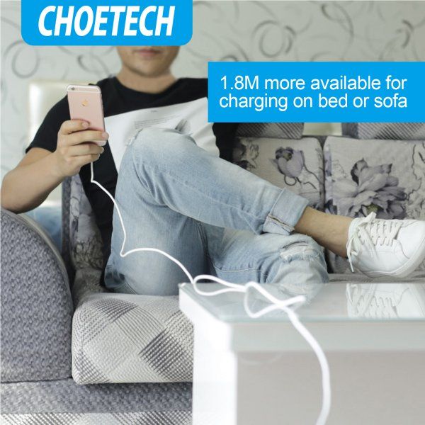  USB 2.0 -/Lightning , MFI, 1.2 , , 2.1  Choetech IP0026-WH -  12