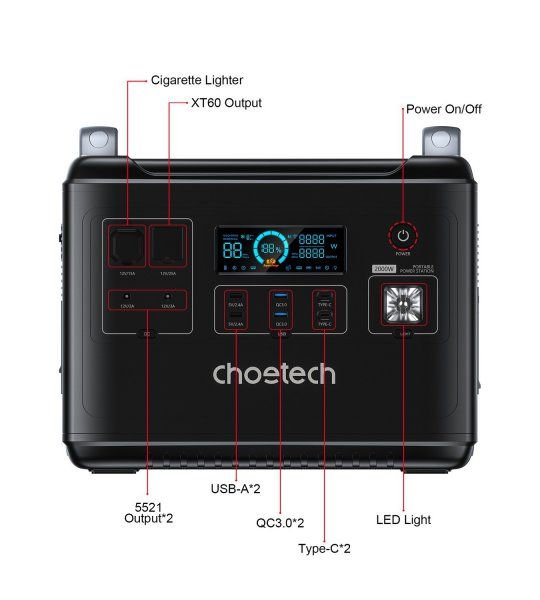   2000 Choetech BS006-EU-BK -  5