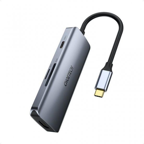   USB-C 7--1 (HDMI/PD//USB-A / USB-C),  Choetech HUB-M19-GY -  2