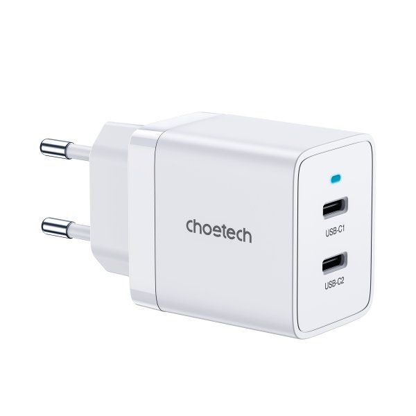   , 2 USB-C, 40, PD Choetech Q5006-EU-WH -  1