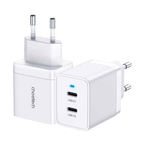   , 2 USB-C, 40, PD Choetech Q5006-EU-WH -  3