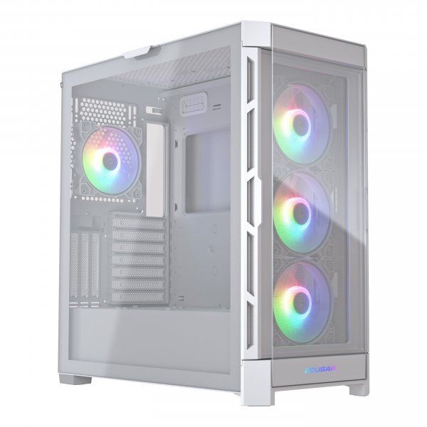  , 3*120mm ARGB, 1*120mm ARGB  , ATX/mATX/mini-ITX,   Cougar Duoface Pro RGB (White) -  3