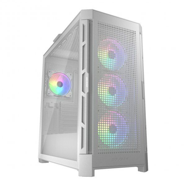  , 3*120mm ARGB, 1*120mm ARGB  , ATX/mATX/mini-ITX,   Cougar Duoface Pro RGB (White) -  12