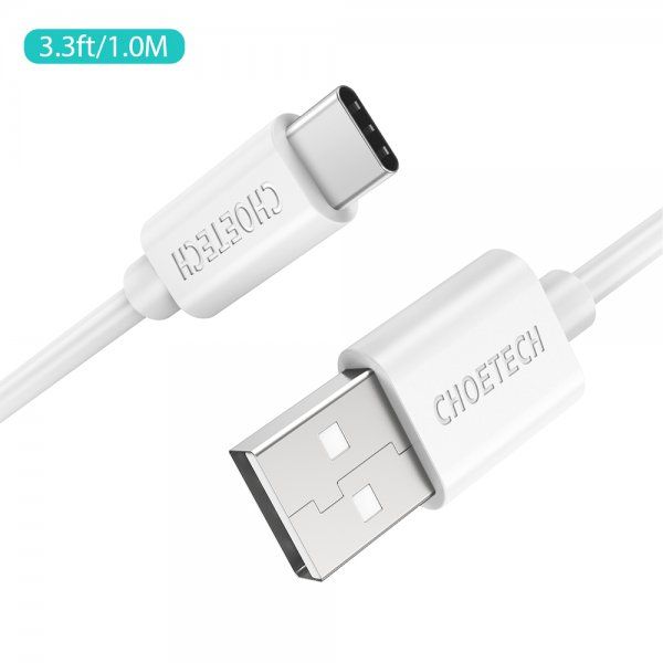    USB 2.0 A-/C-,1 . Choetech AC0002-WH -  2