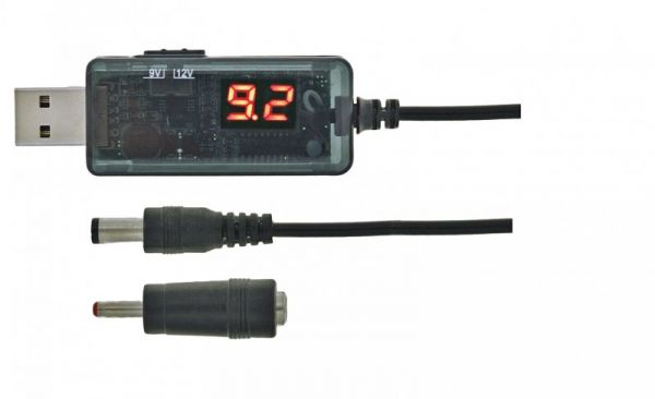  , USB-AM  5.5 / 3.5 , 9/12V, 0.8  Maxxter UB-DC9/12-0.8M -  1