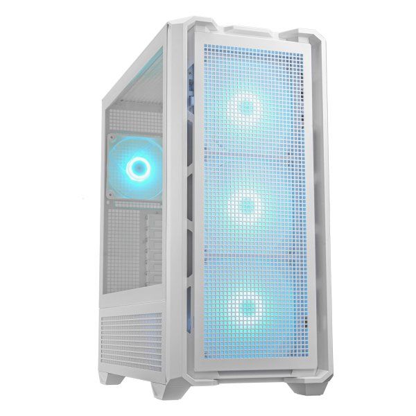  , 3.5"+4*2.5", 3*120 mm, 1*140 mm ARGB Fan Pre-installed, Type C x 1, USB3.0 x2, Audio x 1 Cougar MX600 RGB White -  1