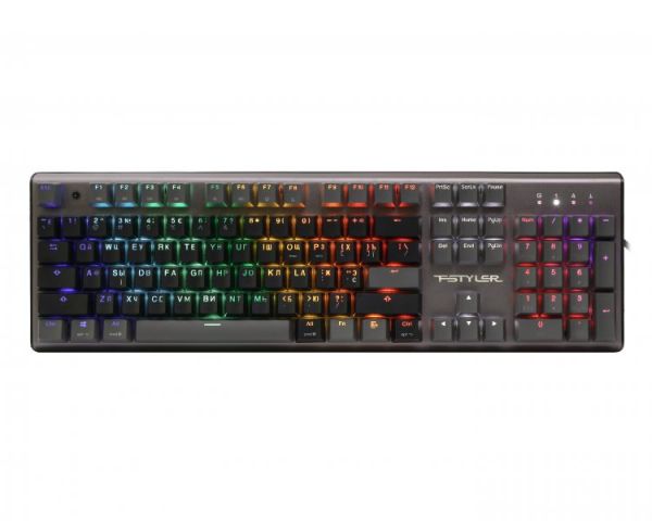   , RGB , USB, FS Switches,  A4Tech FS100 (Stone Black) -  1