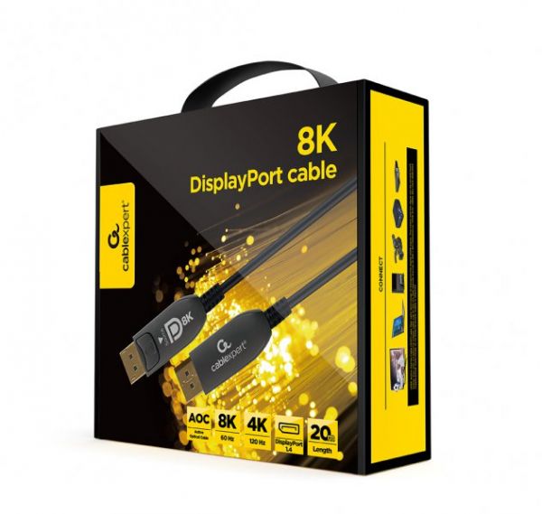   (AOC) DisplayPort V.1.4, 8 60/4 120,  , 20  Cablexpert CC-DP8K-AOC-20M -  3