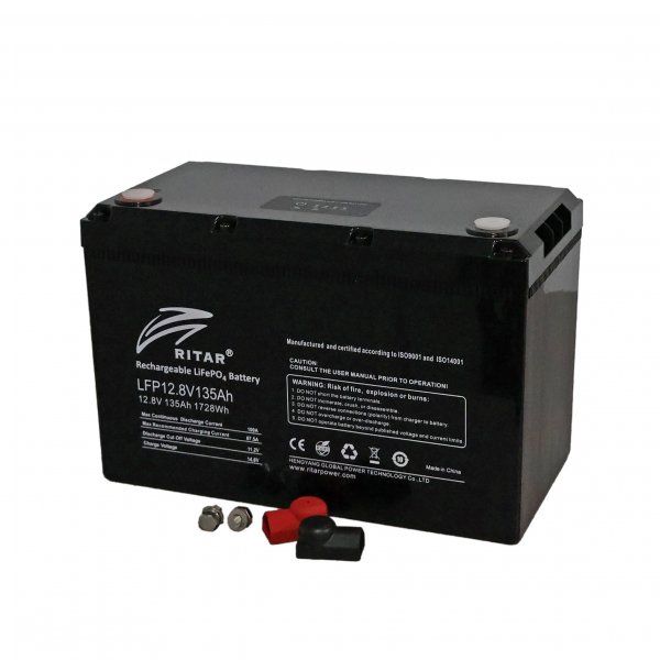       12  135 A, LiFePo4 Ritar LFP12.8V135Ah G2 -  2