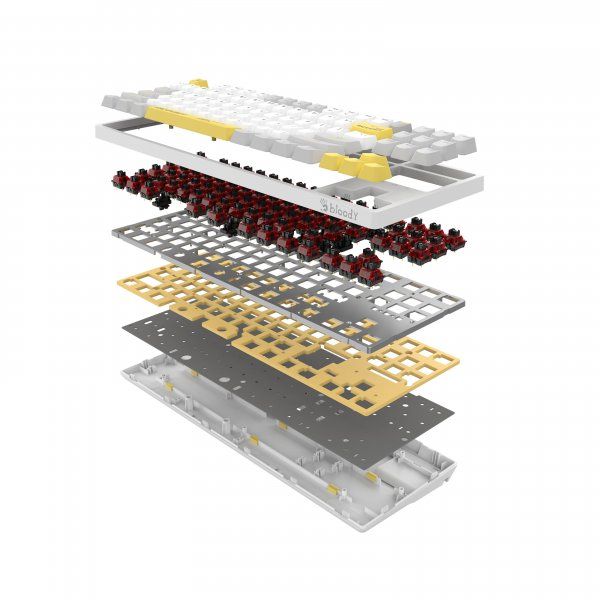   , USB, RGB , BLMS TKL Switch Bloody S87 (Energy White) -  12