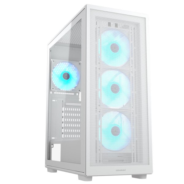  , 4*120mm ARGB  , ATX/mATX/mini-ITX,   Cougar MX220 RGB White -  1