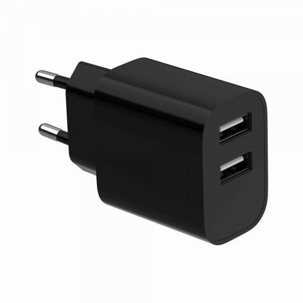  , 2 USB-A 5V/2.4A (12W),  Gembird TA-UC-2A12-01-BK -  3