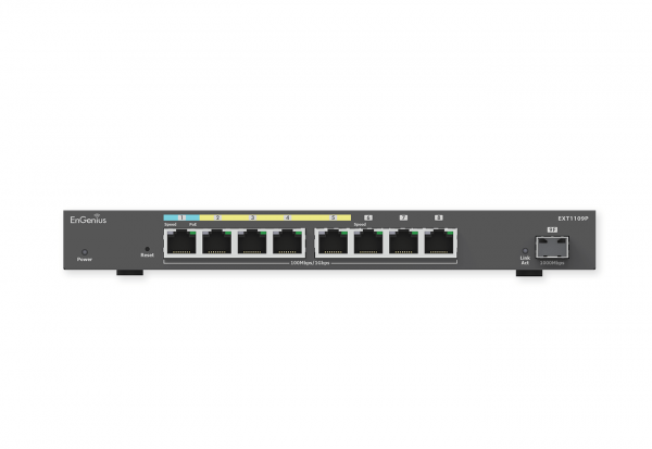 ENGENIUS   8-port GbE PoE.af/at(+) 60W,  SFP port EXT1109P -  3