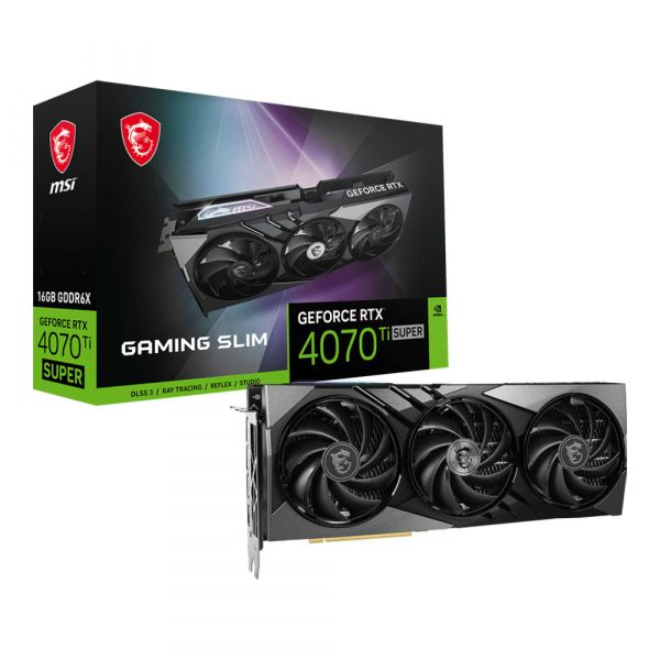 MSI ³ NVIDIA RTX 4070 TI SUPER GeForce RTX 4070 Ti SUPER 16G GAMING SLIM RTX 4070 Ti SUPER 16G GAM SLIM -  1