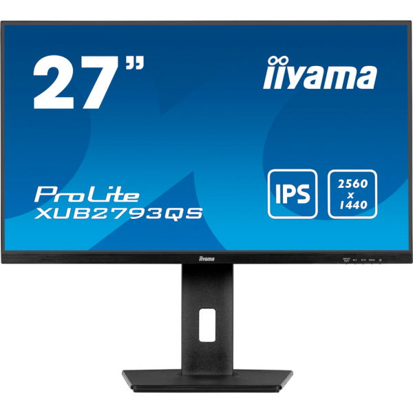 IIYAMA 27" 16:9 IPS  , 25601440, 1  (MPRT), 1 00 , Adaptive Sync, 1xHDMI 2.0/1xDP 1.2,  SP 22 XUB2793QS-B6 -  1