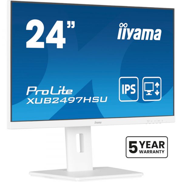 IIYAMA 23.8" 16:9 IPS  , 19201080, 1  (MPRT),  100 , Adaptive Sync, 1xHDMI 1.4/1xDP 1.2/2xUSB  XUB2497HSU-W2 -  3