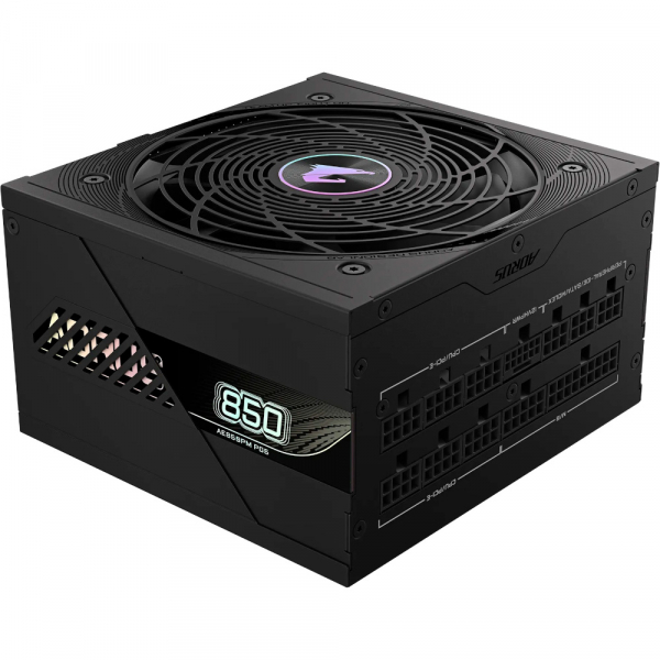 GIGABYTE   850W, 80 Pluse Platinum, PCIe Gen 5. 1, Fully modular, Smart fan 120mm GP-AE850PM PG5 -  1