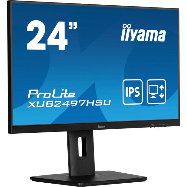 IIYAMA 23.8" 16:9 IPS  , 19201080, 1  (MPRT),  100 , Adaptive Sync, 1xHDMI 1.4/1xDP 1.2/2xUSB  XUB2497HSU-B2 -  5