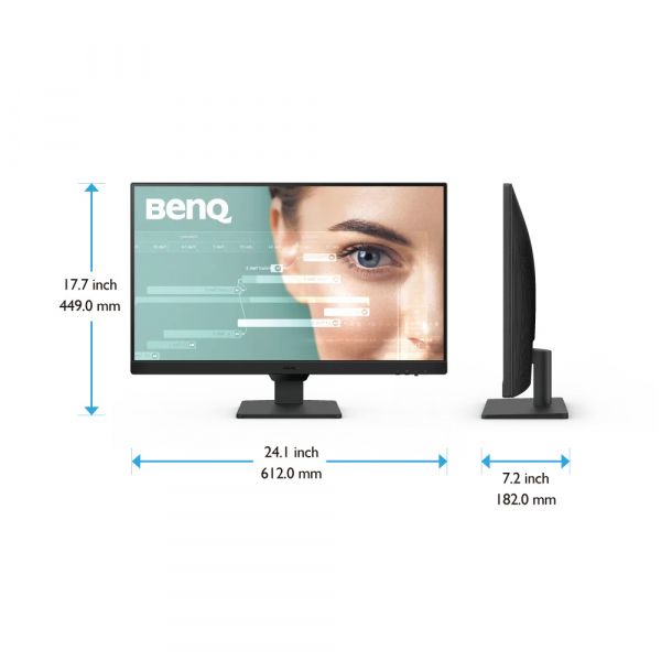 BENQ 23,8" 16:9 IPS  , 19201080, 100 , 5   (GtG), VESA MediaSync, 2xHDMI 1.4/1xDP 1.2, SP (2 GW2790E BLACK -  4