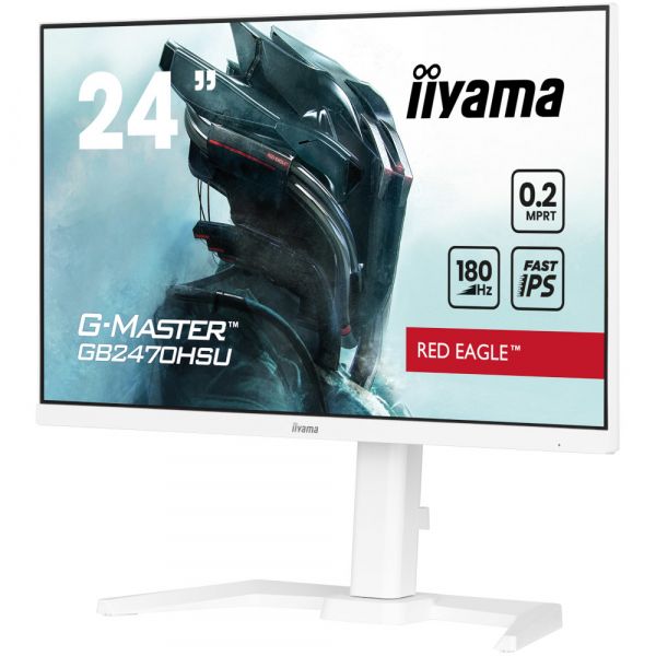 IIYAMA 23.8" 16:9 IPS   , 19201080, 0,2   (MPRT), 180 , Adaptive Sync, 1xHDMI 1.4/1xDP  GB2470HSU-W6 -  5