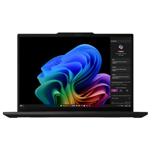 LENOVO  14WUXGAM/Snapdragon X Elite X1E-78-100/32/ 1TB SSD/Intel HD/W11P/F/BL/Black ThinkPad T14 G6 -  2