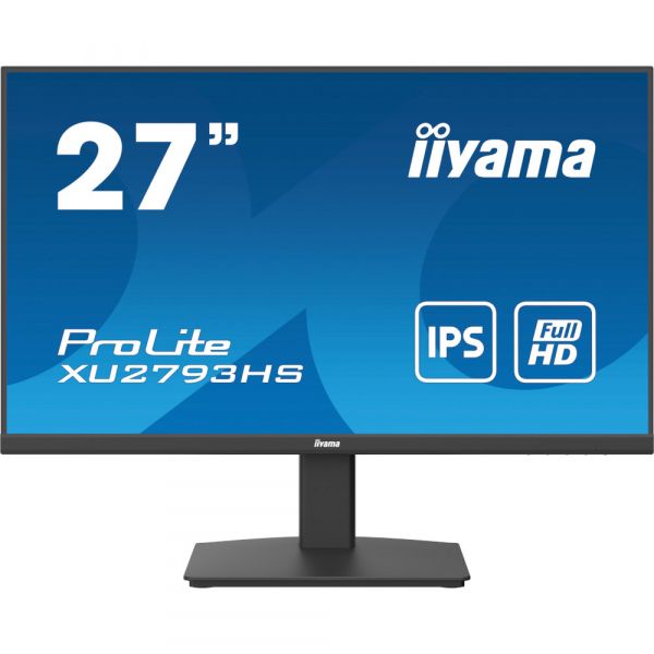 IIYAMA 27" 16:9 IPS  , 19201080, 1  (MPRT), 1 00 , FreeSync, 1xHDMI 1.4/1xDP 1.2, SP 2x2  XU2793HS-B6 -  1