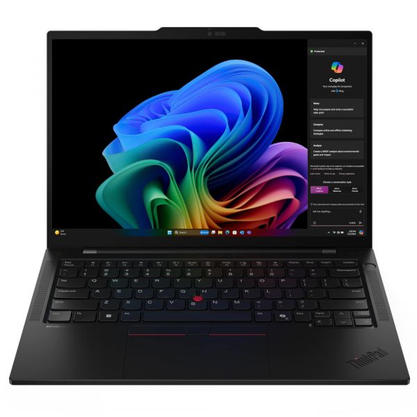 LENOVO  14WUXGAM/Snapdragon X Elite X1E-78-100/32/ 1TB SSD/Intel HD/W11P/F/BL/Black ThinkPad T14 G6 -  1