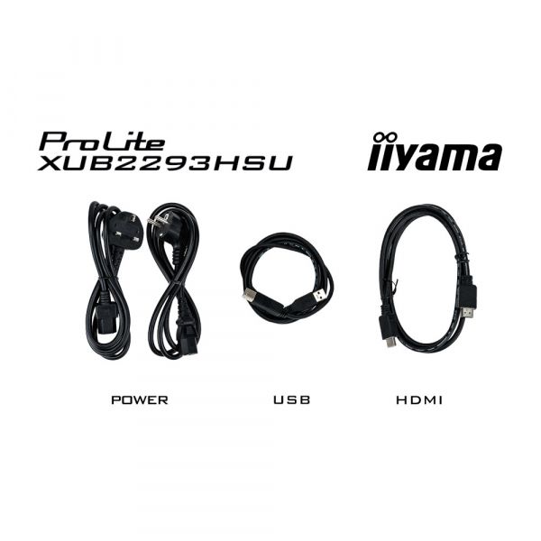 IIYAMA 21.5" 16:9 IPS  , 19201080, 1  (MPRT),  100 , Adaptive Sync, 1xHDMI 1.4/1xDP 1.2/2xUSB  XUB2293HSU-B7 -  14