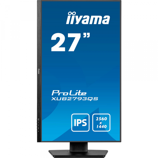 IIYAMA 27" 16:9 IPS  , 25601440, 1  (MPRT), 1 00 , Adaptive Sync, 1xHDMI 2.0/1xDP 1.2,  SP 22 XUB2793QS-B6 -  7