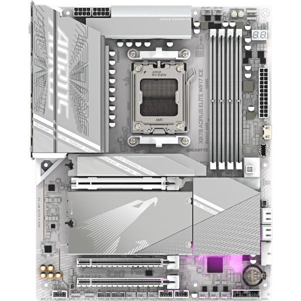 M  GIGABYTE AORUS ELITE WIFI7 ICE (sAM5, AMD X870) -  1