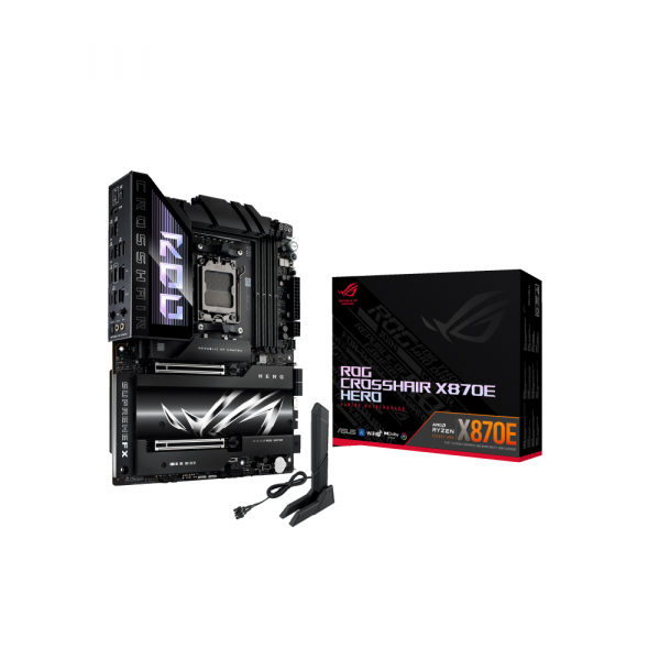 ASUS   sAM5 4DDR5/HDMI/2USB4/2PCIe/5M.2 /4SATA/LAN5Gb/LAN2.5Gb ROG CROSSHAIR X870E HERO -  13