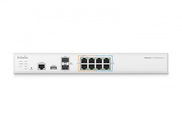 ENGENIUS   VPN 8 x 2.5 GbE, 2 SFP+ ports, USB ESG620 -  3