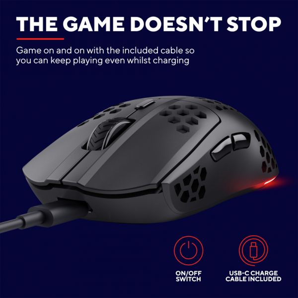 TRUST   GXT 929 Helox Ultra-lightweight W ireless Gaming Mouse GXT 929 Helox -  9