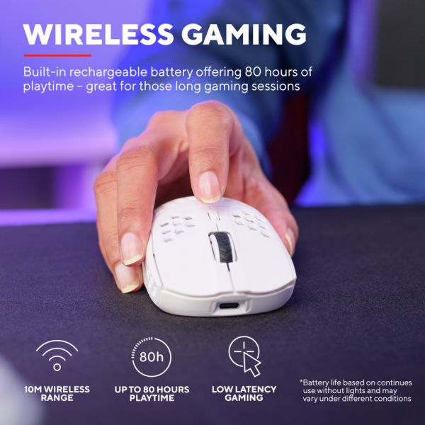 TRUST   GXT 929W Helox Ultra-lightweight  Wireless Gaming Mouse 6400 Dpi GXT 929W Helox -  12