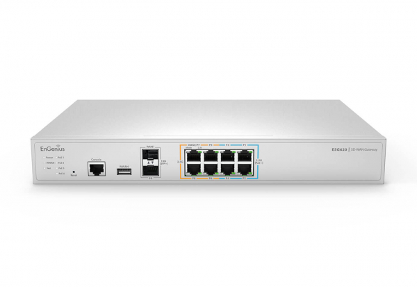 ENGENIUS   VPN 8 x 2.5 GbE, 2 SFP+ ports, USB ESG620 -  4