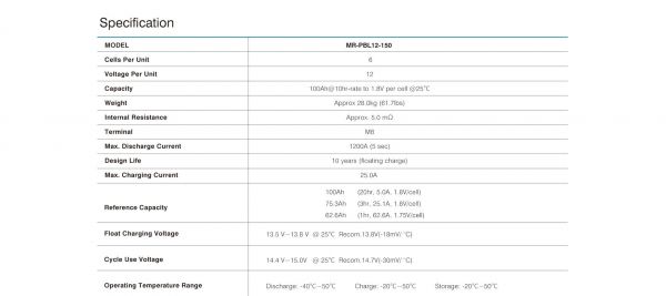      MARSRIVA MR-PBL12-100 -  8