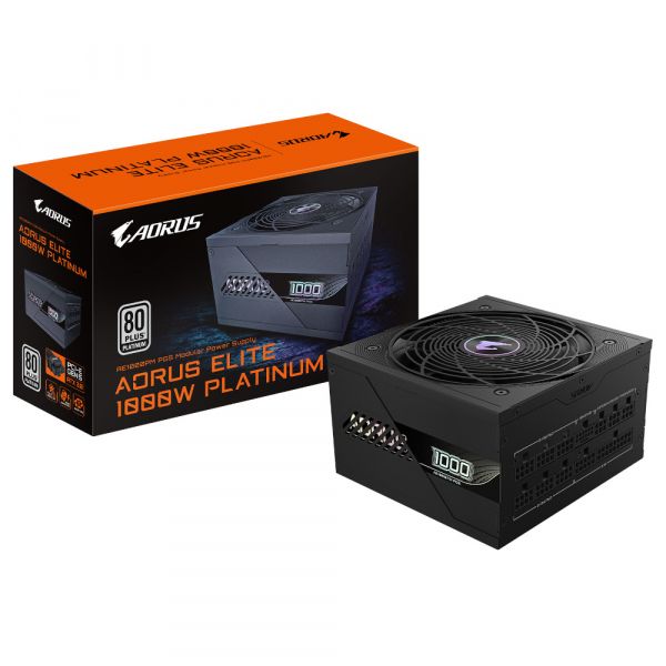 GIGABYTE   1000W, 80 Pluse Platinum, PCIe Gen 5 .1, Fully modular, Smart fan 120mm GP-AE1000PM PG5 -  6