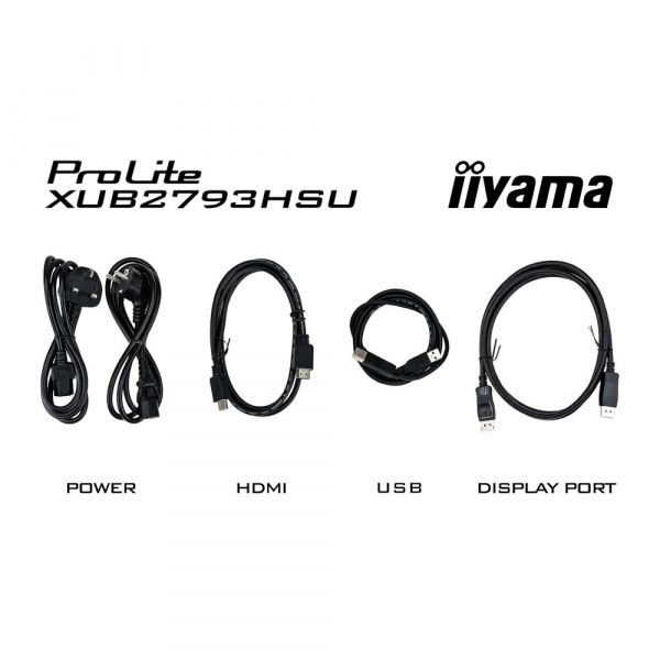 IIYAMA 27" 16:9 IPS  , 25601440, 1  (MPRT), 1 00 , Adaptive Sync, 1xHDMI/1xDP/2xUSB 3.2, SP 2 XUB2793QSU-B7 -  13