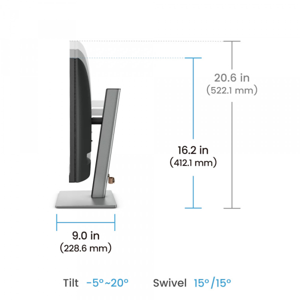 BENQ 24.1" 16:10 IPS  , 25601600, 60 , 5   (GtG), 95% P3, 1xHDMI 2.0/1xDP 1.4/1xUSB C (PD  RD240Q DARK GREY -  7