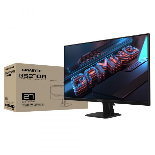 GIGABYTE i i 27"SS IPS 180Hz 1ms QHD (2560 x 14 40) 2xHDMI(2.0) 1xDP(1.4) GS27QA Gaming Monitor -  8