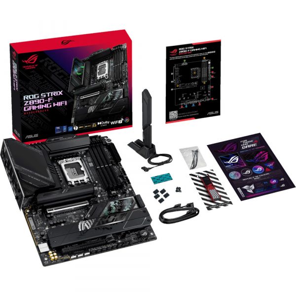 ASUS   s1851 4DDR5/HDMI/DP/2USB4/2PCIe/ 5M.2/4SATA/LAN2.5Gb ROG STRIX Z890-F GAMING WIFI -  13