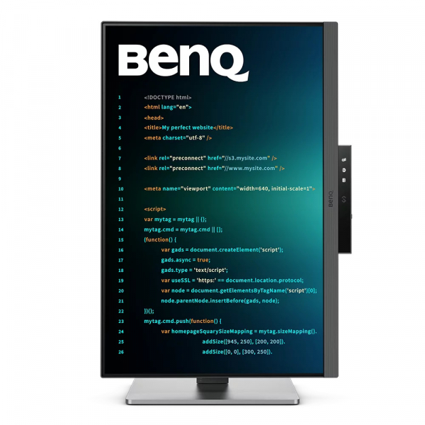 BENQ 24.1" 16:10 IPS  , 25601600, 60 , 5   (GtG), 95% P3, 1xHDMI 2.0/1xDP 1.4/1xUSB C (PD  RD240Q DARK GREY -  8