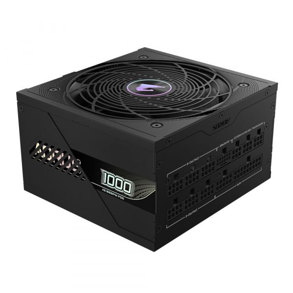 GIGABYTE   1000W, 80 Pluse Platinum, PCIe Gen 5 .1, Fully modular, Smart fan 120mm GP-AE1000PM PG5 -  1