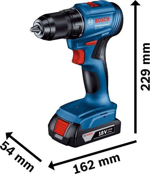 - Bosch GSR 185-LI,  22.0 Ah,  GAL 18V-20,  0.601.9K3.000 -  5