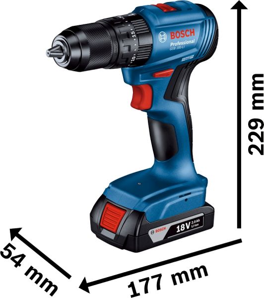 - Bosch GSB 185-LI,  22.0 Ah,  GAL 18V-20,  0.601.9K3.100 -  5