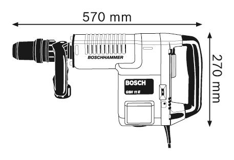   Bosch GSH 11E. 1500, 16.8, 900  1.890 /, 10.1 , SDS max 0.611.316.708 -  3