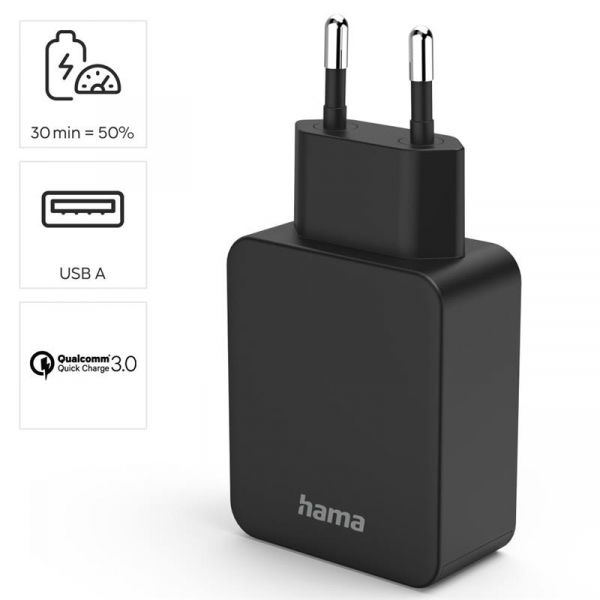   Hama 19 USB-A QC,  00201641 -  1