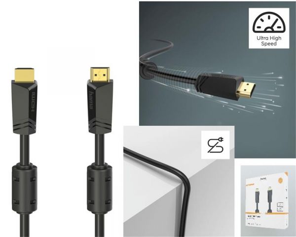  Hama HDMI - HDMI 4K Ethernet Gold 10 m Black 00205009 -  4